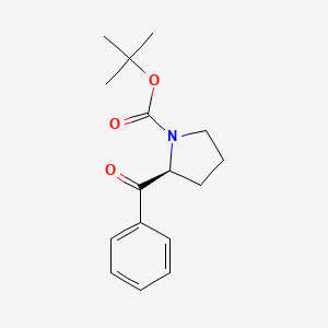 1-Pyrrolidinecarboxylic acid, 2-benzoyl-, 1,1-dimethylethyl ester, (2S)-
