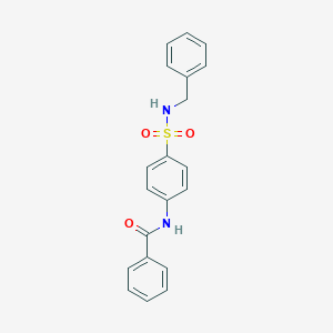 molecular formula C20H18N2O3S B321328 N-[4-(benzylsulfamoyl)phenyl]benzamide 