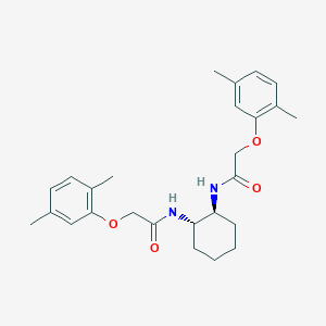 molecular formula C26H34N2O4 B321334 2-(2,5-dimethylphenoxy)-N-(2-{[(2,5-dimethylphenoxy)acetyl]amino}cyclohexyl)acetamide 