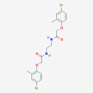 molecular formula C20H22Br2N2O4 B321340 2-(4-bromo-2-methylphenoxy)-N-(2-{[(4-bromo-2-methylphenoxy)acetyl]amino}ethyl)acetamide 