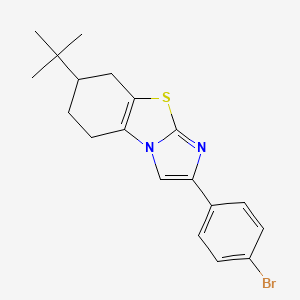 2-(4-Bromophenyl)-7-tert-butyl-5,6,7,8-tetrahydroimidazo[2,1-b][1,3]benzothiazole