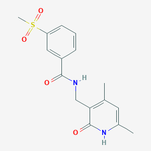 N-[(4,6-dimethyl-2-oxo-1,2-dihydropyridin-3-yl)methyl]-3-methanesulfonylbenzamide