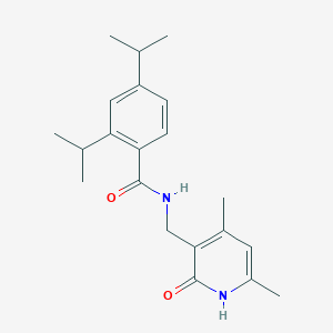 N-[(4,6-dimethyl-2-oxo-1,2-dihydropyridin-3-yl)methyl]-2,4-bis(propan-2-yl)benzamide