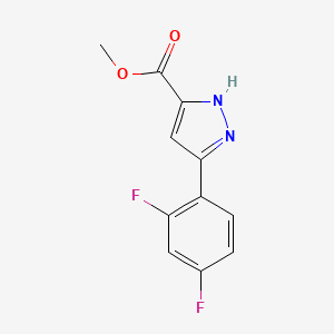methyl 3-(2,4-difluorophenyl)-1H-pyrazole-5-carboxylate