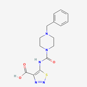 5-{[(4-Benzylpiperazin-1-yl)carbonyl]amino}-1,2,3-thiadiazole-4-carboxylic acid