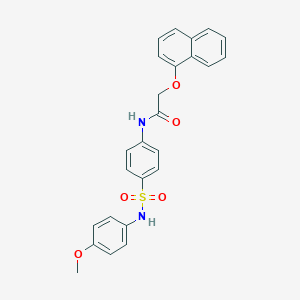 N-{4-[(4-methoxyanilino)sulfonyl]phenyl}-2-(1-naphthyloxy)acetamide