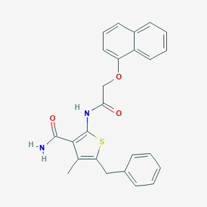 5-Benzyl-4-methyl-2-{[(1-naphthyloxy)acetyl]amino}-3-thiophenecarboxamide