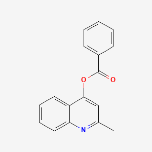 molecular formula C17H13NO2 B3213485 2-甲基喹啉-4-基苯甲酸酯 CAS No. 111947-01-4