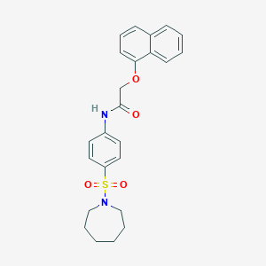 N-[4-(azepan-1-ylsulfonyl)phenyl]-2-(naphthalen-1-yloxy)acetamide