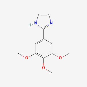 molecular formula C12H14N2O3 B3213498 2-(3,4,5-三甲氧基苯基)-1H-咪唑 CAS No. 1119531-23-5