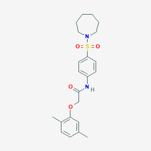 N-[4-(azepan-1-ylsulfonyl)phenyl]-2-(2,5-dimethylphenoxy)acetamide