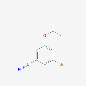 molecular formula C10H10BrNO B3213509 3-Bromo-5-(1-methylethoxy)-benzonitrile CAS No. 1119779-02-0
