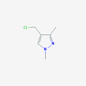 molecular formula C6H9ClN2 B3213514 4-(Chloromethyl)-1,3-dimethyl-1H-pyrazole CAS No. 1119833-69-0
