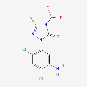 B3213525 1-(5-Amino-2,4-dichlorophenyl)-4-(difluoromethyl)-3-methyl-1h-1,2,4-triazol-5(4h)-one CAS No. 111992-18-8