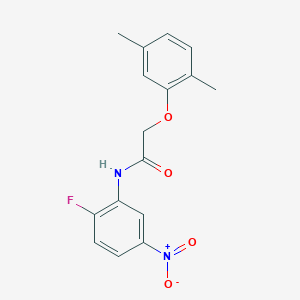 2-(2,5-dimethylphenoxy)-N-(2-fluoro-5-nitrophenyl)acetamide