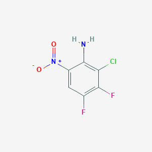 molecular formula C6H3ClF2N2O2 B3213549 2-Chloro-3,4-difluoro-6-nitroaniline CAS No. 112062-56-3