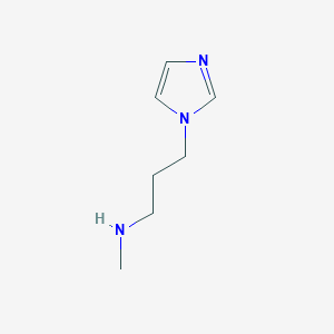 molecular formula C7H13N3 B3213560 [3-(1H-咪唑-1-基)丙基](甲基)胺 CAS No. 112086-54-1