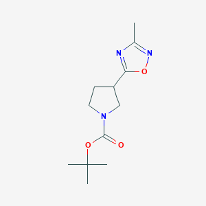 tert-Butyl 3-(3-methyl-1,2,4-oxadiazol-5-yl)pyrrolidine-1-carboxylate