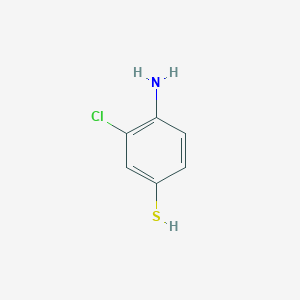 molecular formula C6H6ClNS B3213616 4-Amino-3-chlorobenzenethiol CAS No. 1122-40-3