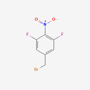 molecular formula C7H4BrF2NO2 B3213656 5-(Bromomethyl)-1,3-difluoro-2-nitrobenzene CAS No. 1123172-90-6