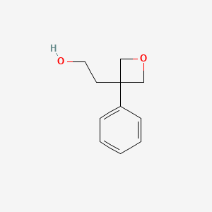 molecular formula C11H14O2 B3213665 2-(3-Phenyloxetan-3-yl)ethanol CAS No. 1123786-75-3