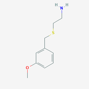 molecular formula C10H15NOS B3213667 3-Methoxybenzyl(2-aminoethyl) sulfide CAS No. 112393-89-2