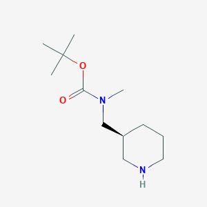 molecular formula C12H24N2O2 B3213679 tert-Butyl (S)-methyl(piperidin-3-ylmethyl)carbamate CAS No. 1124199-22-9