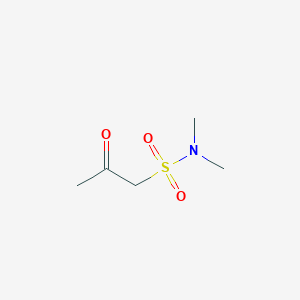 molecular formula C5H11NO3S B3213705 N,N-二甲基-2-氧代丙烷-1-磺酰胺 CAS No. 112497-63-9