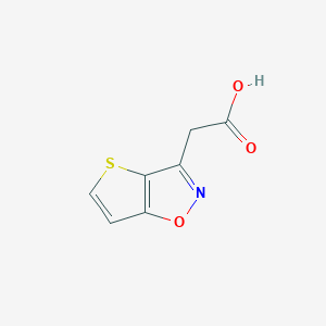 molecular formula C7H5NO3S B3213711 Thieno[2,3-d]-isoxazole-3-acetic acid CAS No. 112499-92-0
