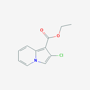 molecular formula C11H10ClNO2 B3213742 Ethyl 2-chloroindolizine-1-carboxylate CAS No. 112627-23-3