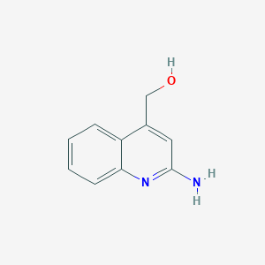 molecular formula C10H10N2O B3213753 (2-Aminoquinolin-4-yl)methanol CAS No. 1126424-70-1