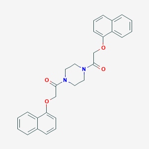 molecular formula C28H26N2O4 B321377 1,4-Bis[(1-naphthyloxy)acetyl]piperazine 