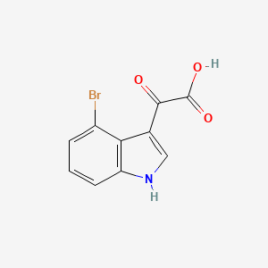 molecular formula C10H6BrNO3 B3213776 2-(4-Bromo-3-indolyl)-2-oxoacetic Acid CAS No. 1126693-15-9
