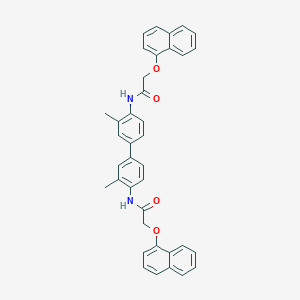 molecular formula C38H32N2O4 B321378 N-(3,3'-dimethyl-4'-{[(1-naphthyloxy)acetyl]amino}[1,1'-biphenyl]-4-yl)-2-(1-naphthyloxy)acetamide 