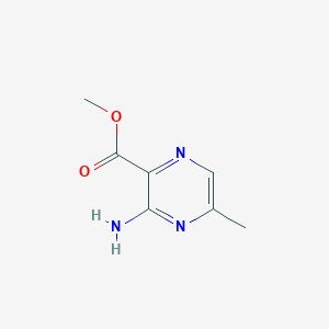 molecular formula C7H9N3O2 B3213798 Methyl 3-amino-5-methylpyrazine-2-carboxylate CAS No. 1127-98-6