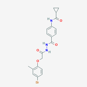 N-[4-({2-[(4-bromo-2-methylphenoxy)acetyl]hydrazino}carbonyl)phenyl]cyclopropanecarboxamide