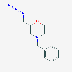 B3213862 Morpholine, 2-(azidomethyl)-4-(phenylmethyl)- CAS No. 112913-97-0