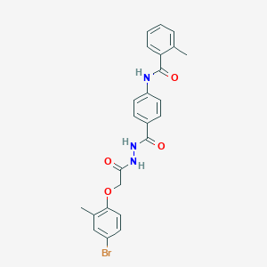 N-[4-({2-[(4-bromo-2-methylphenoxy)acetyl]hydrazino}carbonyl)phenyl]-2-methylbenzamide