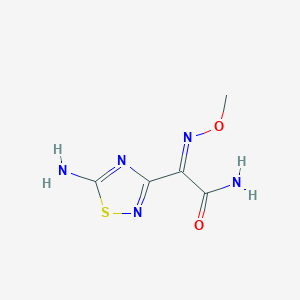 molecular formula C5H7N5O2S B3213889 2-(5-Amino-1,2,4-thiadiazol-3-YL)-2-(Z)-methoxyiminoacetamide CAS No. 113080-34-5