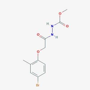 Methyl 2-[(4-bromo-2-methylphenoxy)acetyl]hydrazinecarboxylate