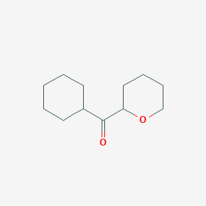 molecular formula C12H20O2 B3213905 Cyclohexyl(tetrahydro-2H-pyran-2-yl)methanone CAS No. 113122-89-7