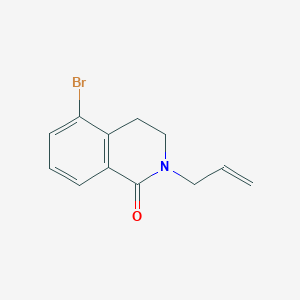 molecular formula C12H12BrNO B3213910 2-Allyl-5-bromo-3,4-dihydroisoquinolin-1(2H)-one CAS No. 1131222-53-1