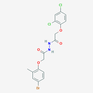 molecular formula C17H15BrCl2N2O4 B321394 2-(4-bromo-2-methylphenoxy)-N'-[(2,4-dichlorophenoxy)acetyl]acetohydrazide 