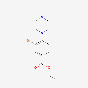 molecular formula C14H19BrN2O2 B3213953 Ethyl 3-bromo-4-(4-methylpiperazin-1-yl)benzoate CAS No. 1131594-69-8