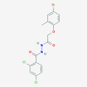 N'-[(4-bromo-2-methylphenoxy)acetyl]-2,4-dichlorobenzohydrazide