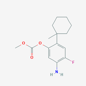 5-Amino-4-fluoro-2-(1-methylcyclohexyl)phenyl methyl carbonate