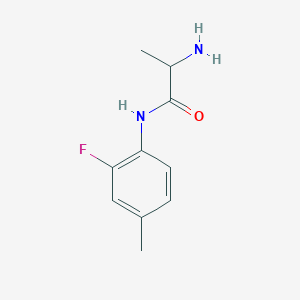 molecular formula C10H13FN2O B3213999 2-Amino-N-(2-fluoro-4-methylphenyl)propanamide CAS No. 1132804-53-5
