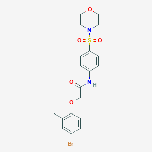 2-(4-bromo-2-methylphenoxy)-N-[4-(morpholin-4-ylsulfonyl)phenyl]acetamide