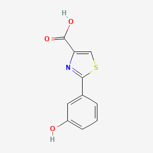 4-Thiazolecarboxylic acid, 2-(3-hydroxyphenyl)-