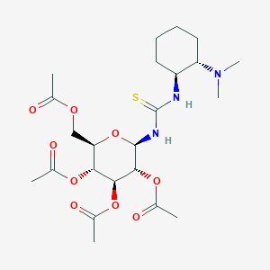 [(2R,3R,4S,5R,6R)-3,4,5-Triacetyloxy-6-[[(1S,2S)-2-(dimethylamino)cyclohexyl]carbamothioylamino]oxan-2-yl]methyl acetate